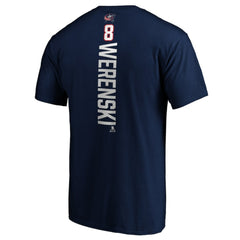 Zach Werenski Columbus Blue Jackets Playmaker T-Shirt - Navy | NHL near me