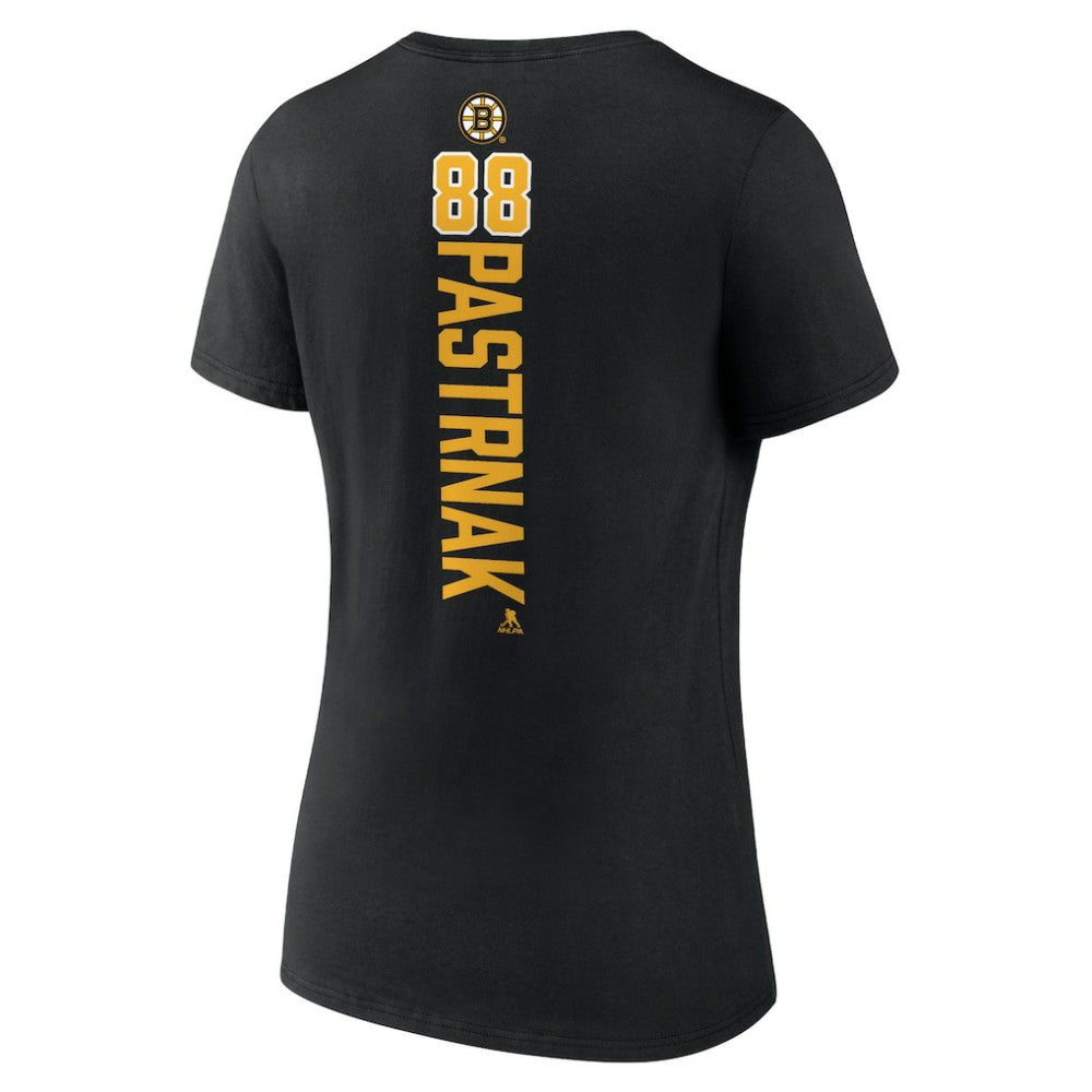 David Pastrnak Boston Bruins Women's Playmaker V-Neck T-Shirt - Black | NHL on sale