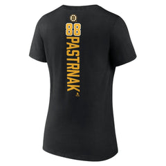 David Pastrnak Boston Bruins Women's Playmaker V-Neck T-Shirt - Black | NHL on sale