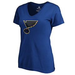 Jordan Binnington St. Louis Blues Women's Playmaker V-Neck T-Shirt - Royal | NHL online