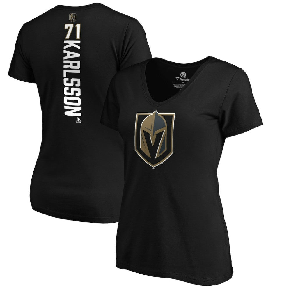 William Karlsson Vegas Golden Knights Women's Playmaker V-Neck T-Shirt - Black | NHL online