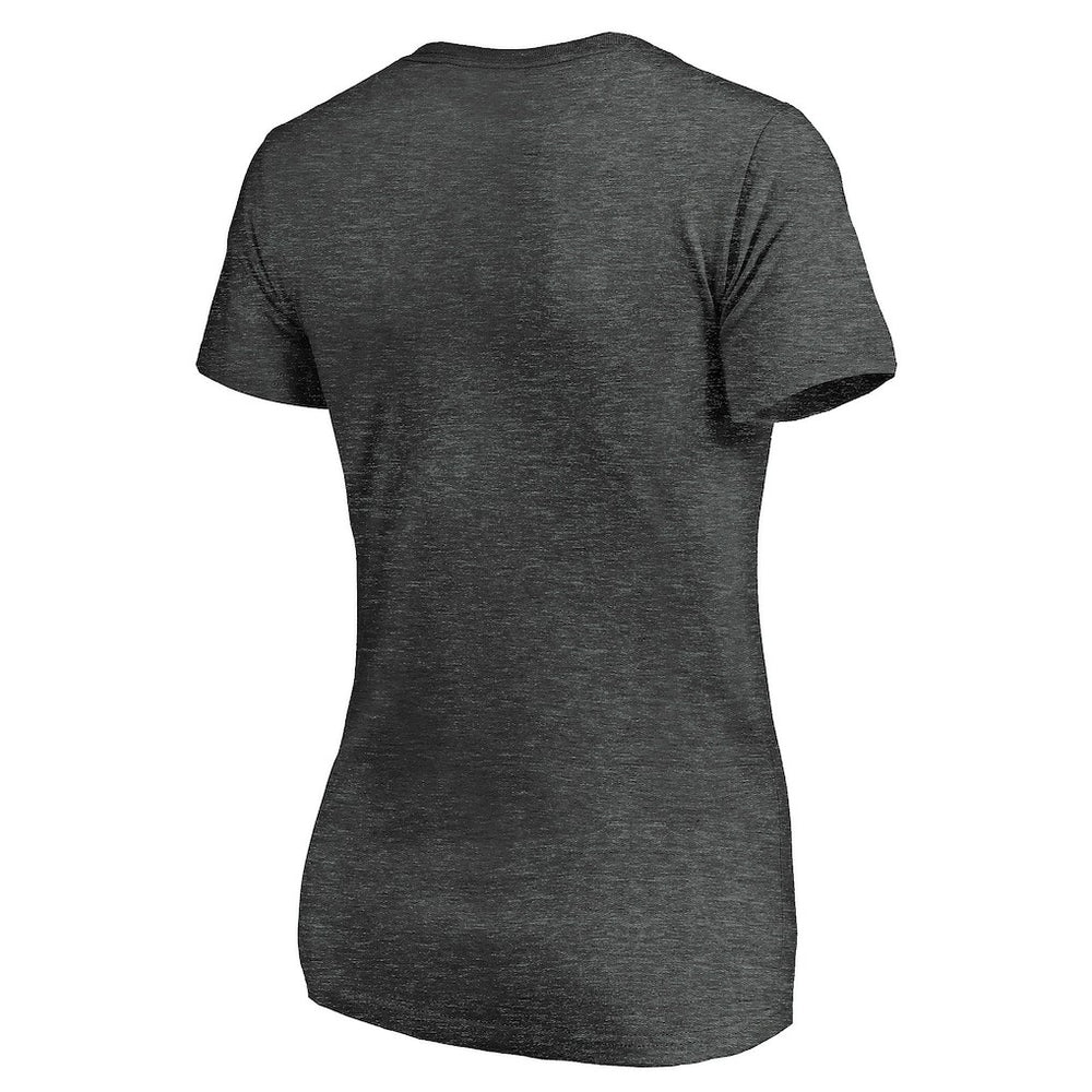 Los Angeles Chargers Women's Victory Arch V-Neck T-Shirt - Heathered Gray - NFL