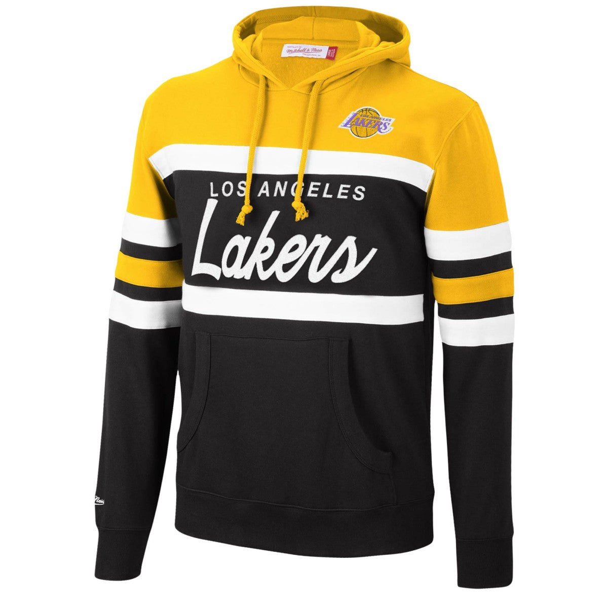 Mitchell & Ness Los Angeles Lakers Head Coach Pullover Hoodie Gold/Black