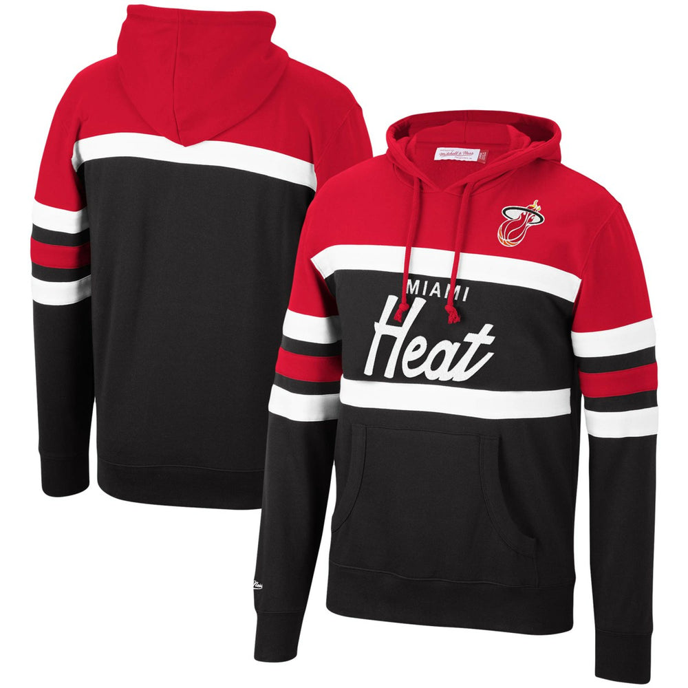Mitchell & Ness Miami Heat Head Coach Pullover Hoodie Red/Black