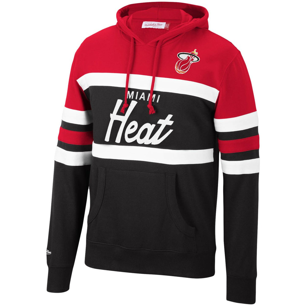 Mitchell & Ness Miami Heat Head Coach Pullover Hoodie Red/Black
