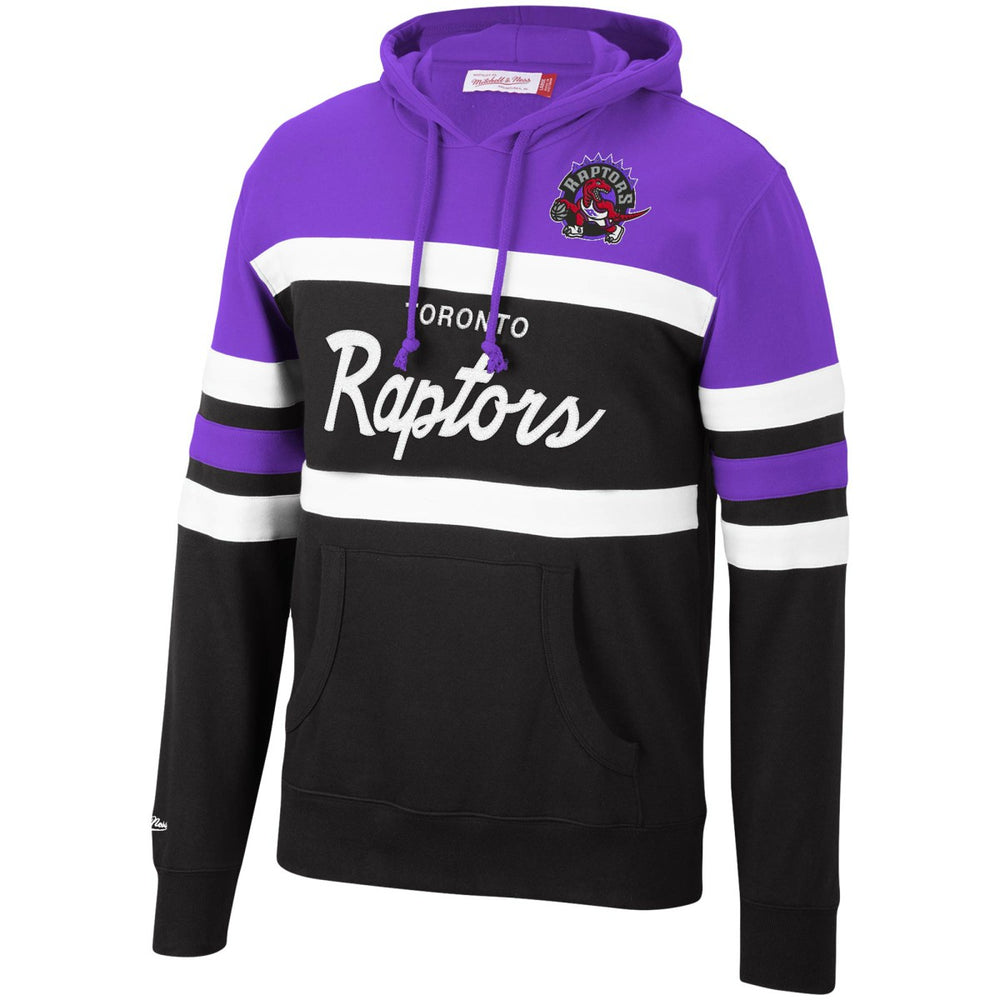Mitchell & Ness Toronto Raptors Head Coach Pullover Hoodie Purple/Black