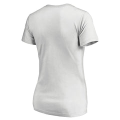 Portland Trail Blazers Women's Floral Arch V-Neck T-Shirt White