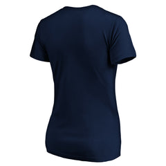 Milwaukee Brewers Logo Women's Banner Wave V-Neck T-Shirt for sale