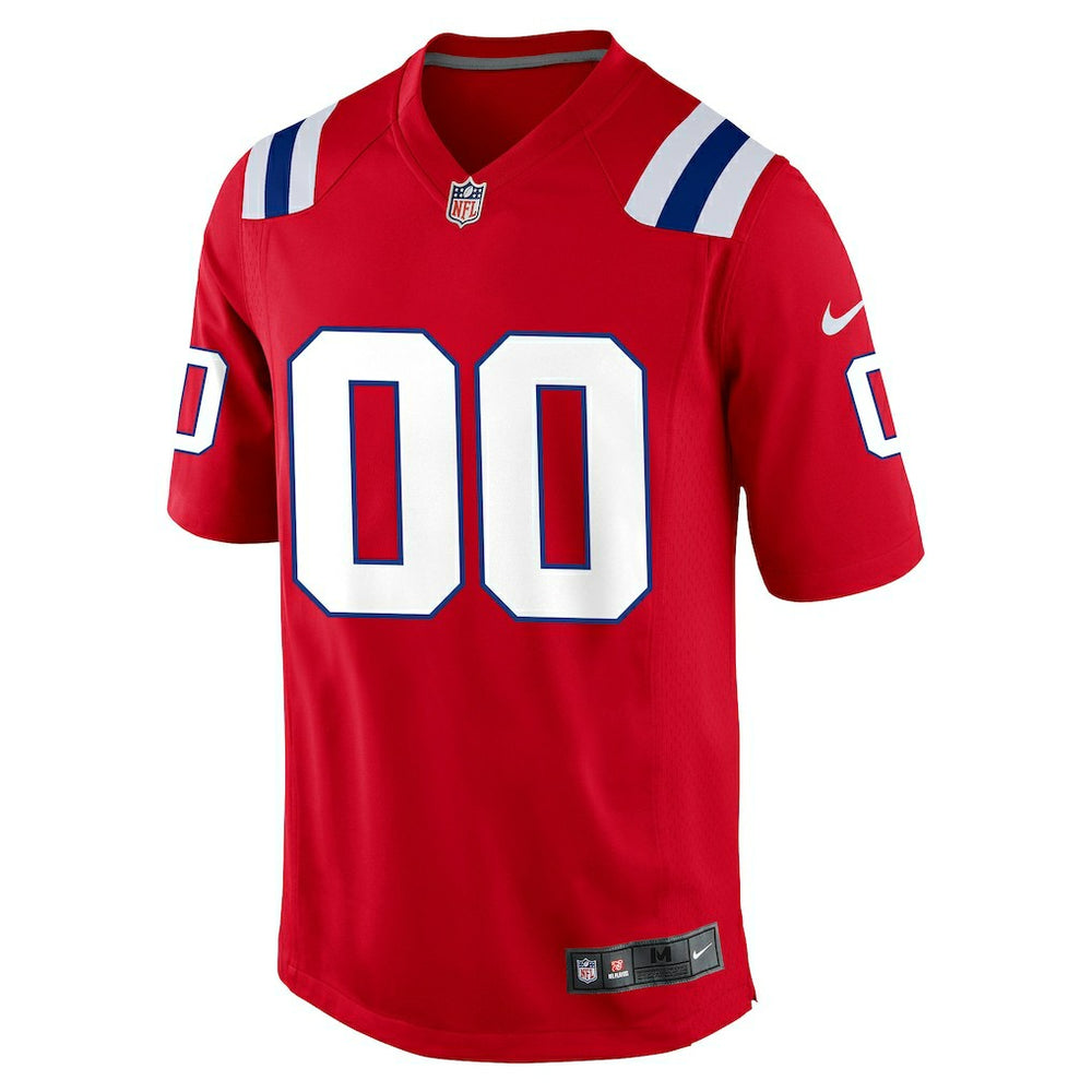 New England Patriots Alternate Custom Jersey - Red - Nike