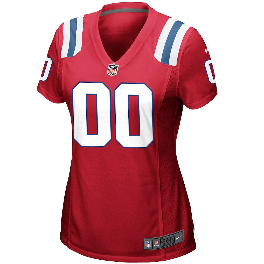 New England Patriots Women's Alternate Custom Jersey - Red - Nike
