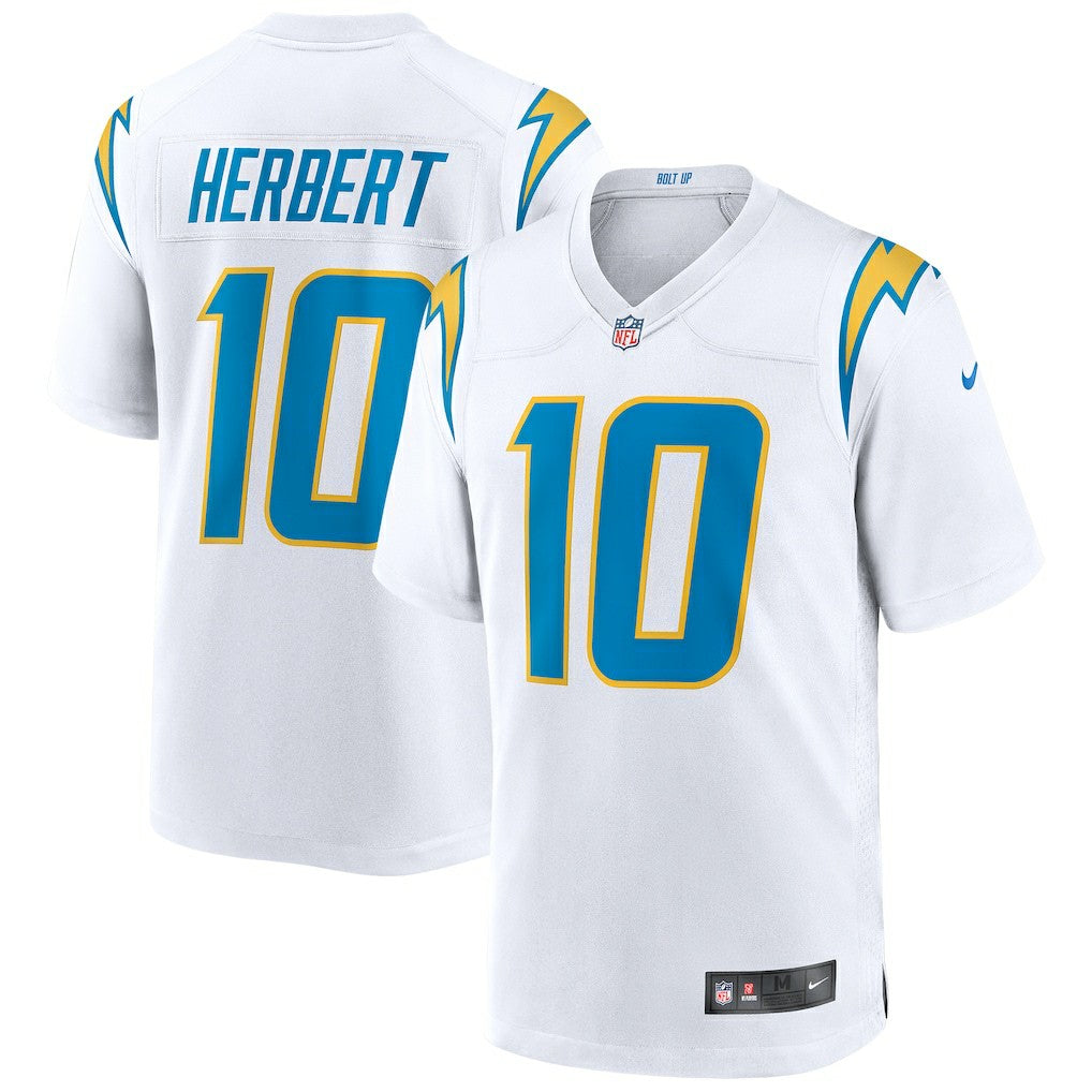 Justin Herbert Los Angeles Chargers Game Jersey - White - Nike