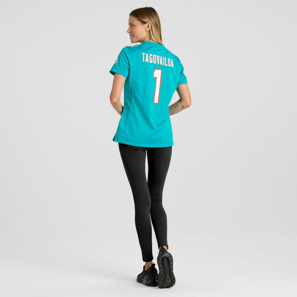 Tua Tagovailoa Miami Dolphins Women's Game Jersey - Aqua - Nike