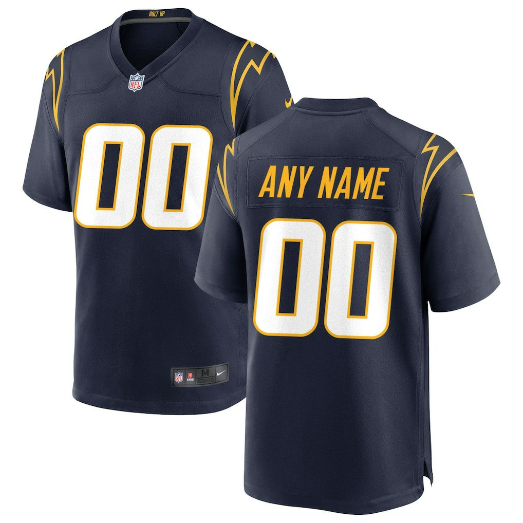 Los Angeles Chargers Alternate Custom Game Jersey - Navy - Nike