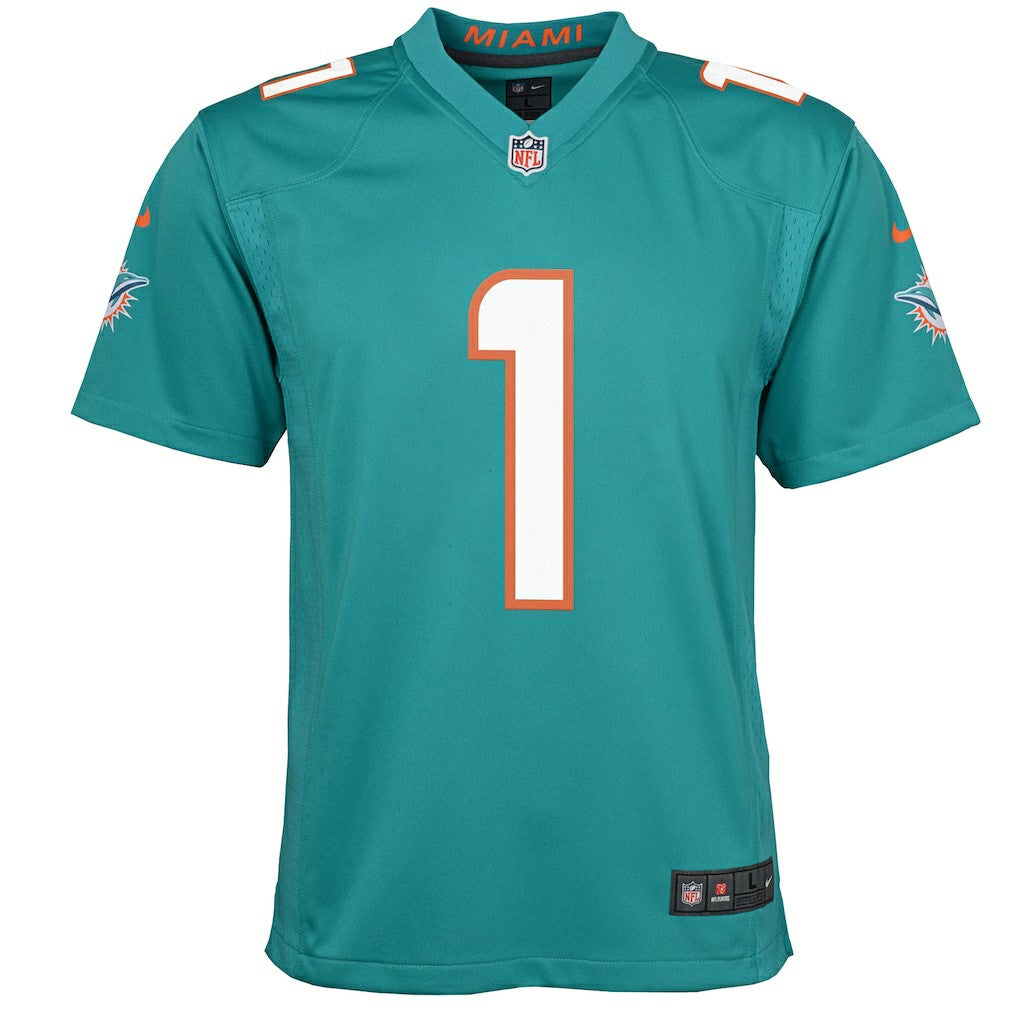 Tua Tagovailoa Miami Dolphins Youth Game Jersey - Aqua - Nike