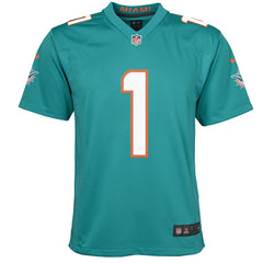 Tua Tagovailoa Miami Dolphins Youth Game Jersey - Aqua - Nike