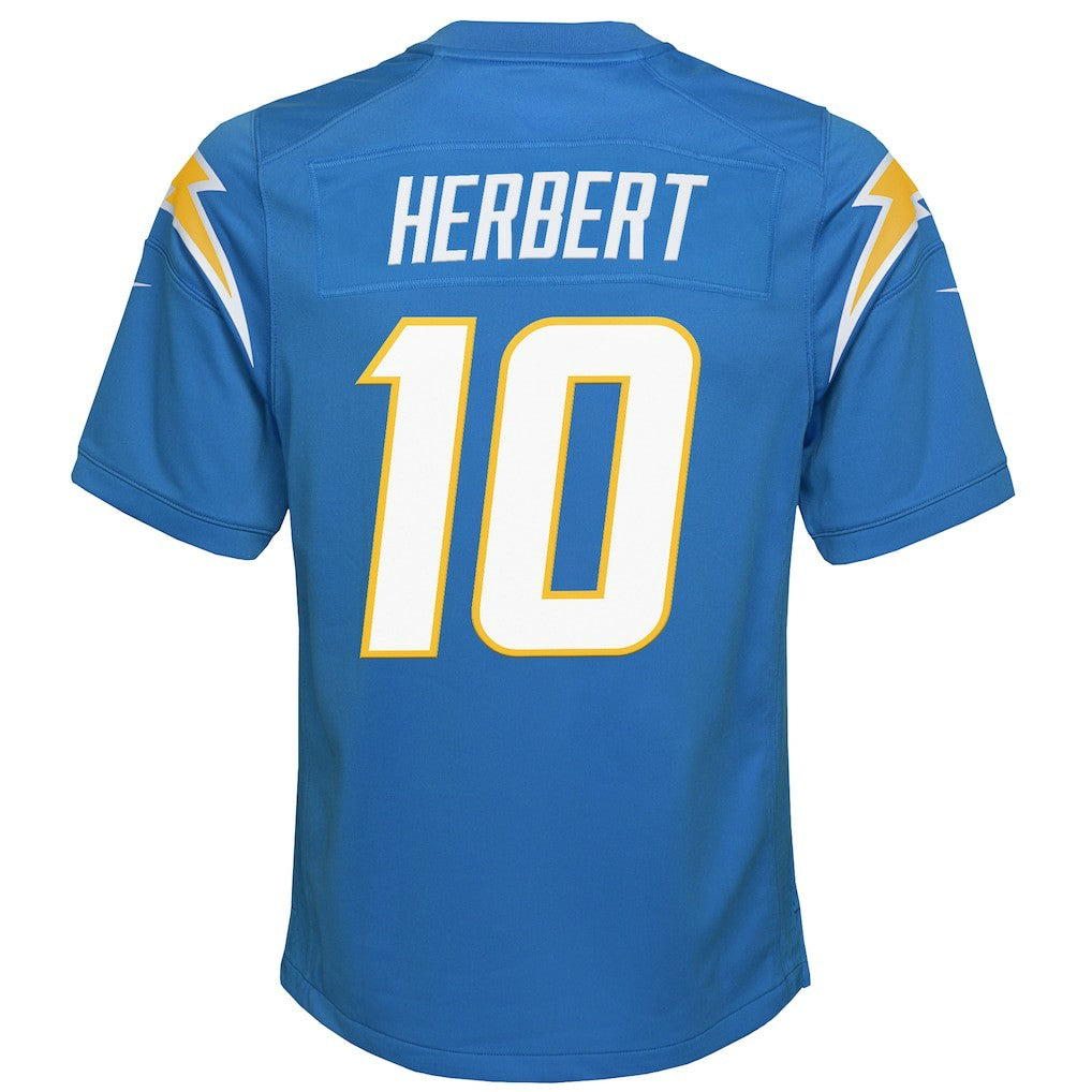 Justin Herbert Los Angeles Chargers Youth Game Jersey - Powder Blue - Nike