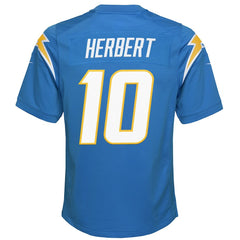 Justin Herbert Los Angeles Chargers Youth Game Jersey - Powder Blue - Nike