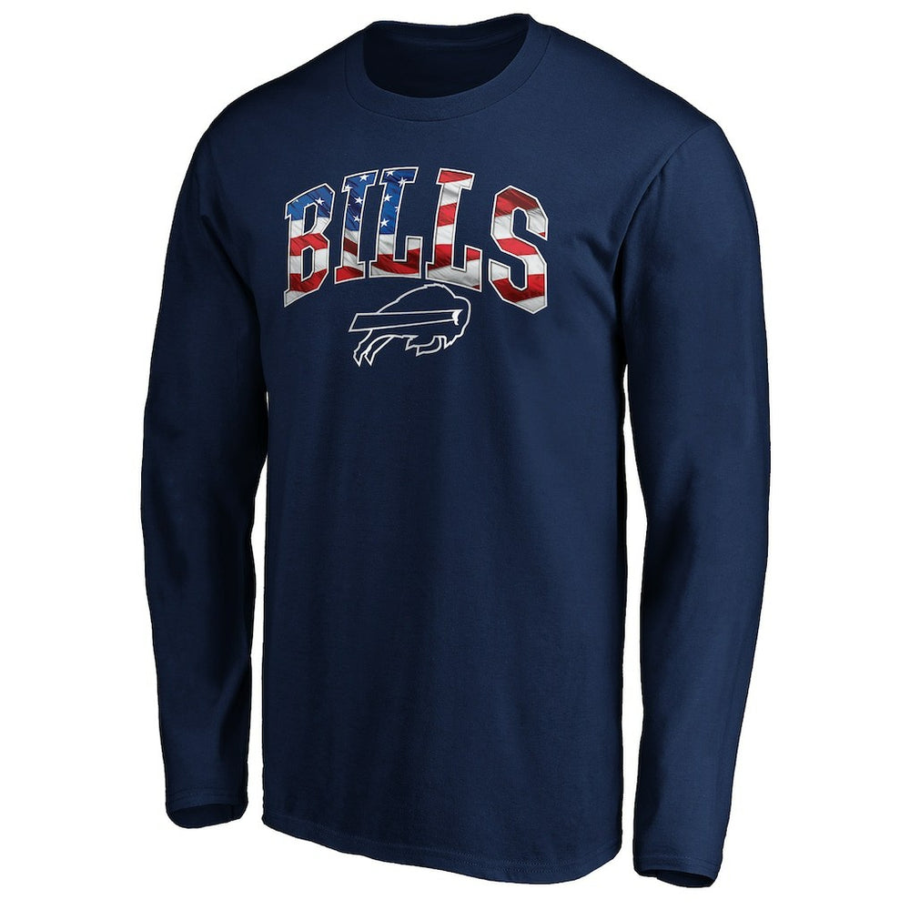 Buffalo Bills Banner Wave Long Sleeve T-Shirt - Navy - NFL
