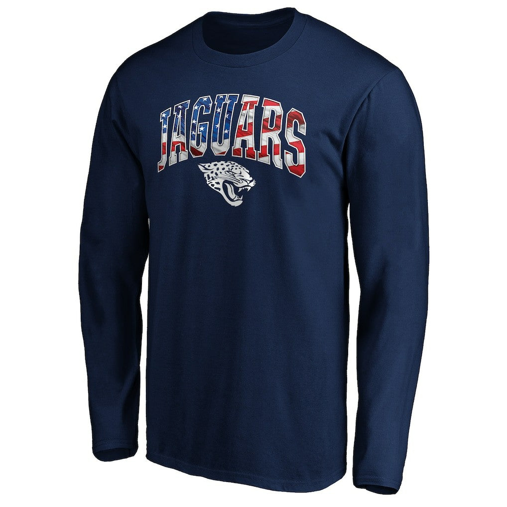 Jacksonville Jaguars Banner Wave Long Sleeve T-Shirt - Navy - NFL