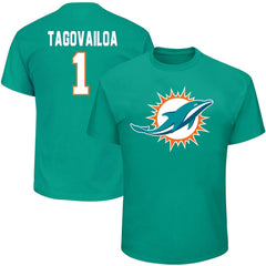 Tua Tagovailoa Miami Dolphins Big & Tall Player Name & Number T-Shirt - Aqua - Fanatics