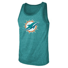 Tua Tagovailoa Miami Dolphins Majestic Threads Name & Number Tri-Blend Tank Top - Aqua - NFL