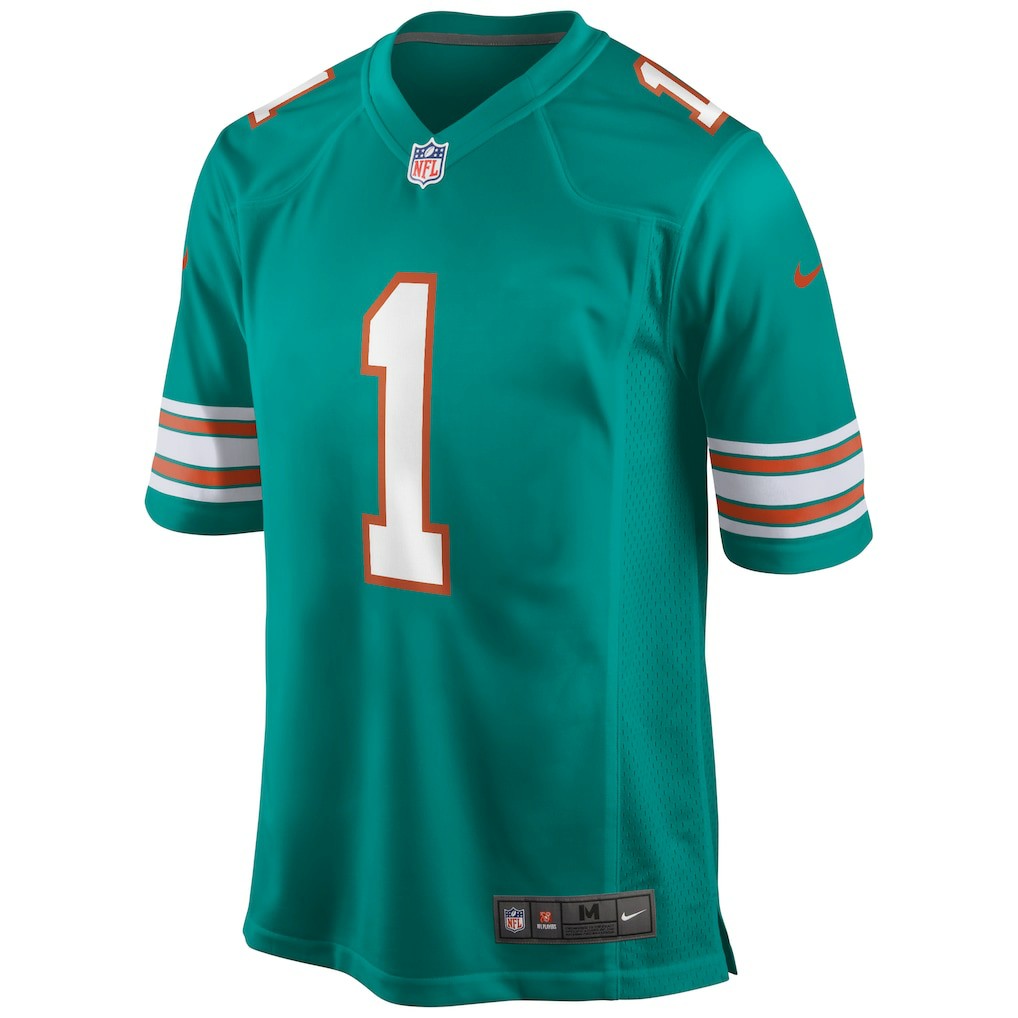 Tua Tagovailoa Miami Dolphins Alternate Game Jersey - Aqua - Nike