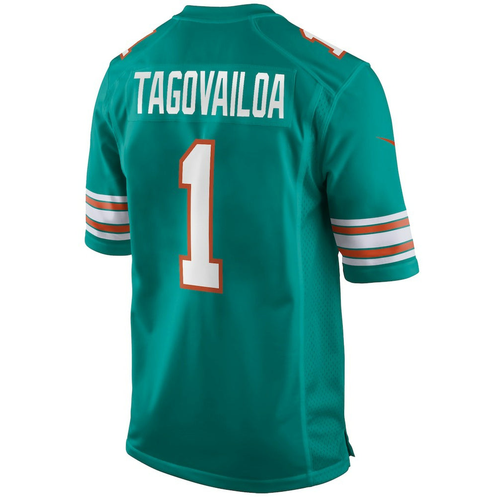 Tua Tagovailoa Miami Dolphins Alternate Game Jersey - Aqua - Nike
