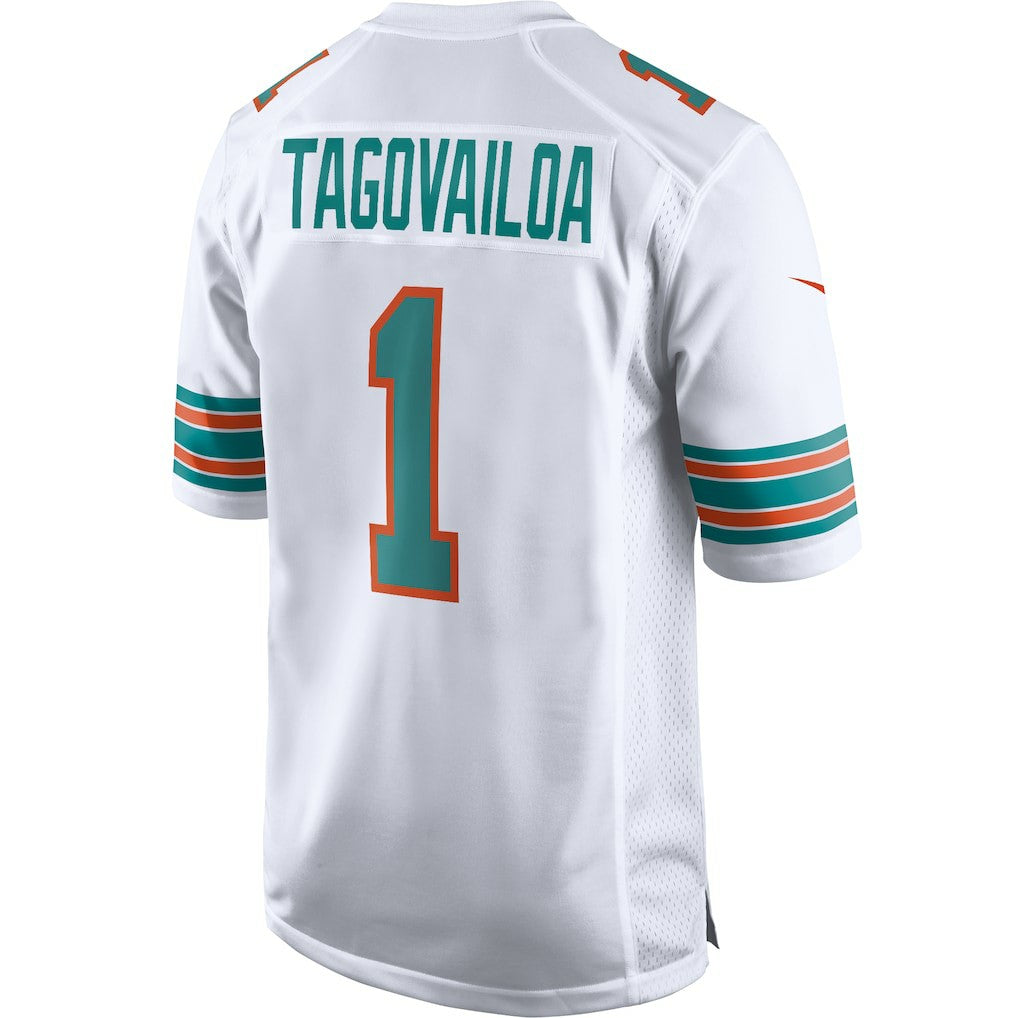 Tua Tagovailoa Miami Dolphins 2nd Alternate Game Jersey - White - Nike