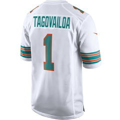 Tua Tagovailoa Miami Dolphins 2nd Alternate Game Jersey - White - Nike