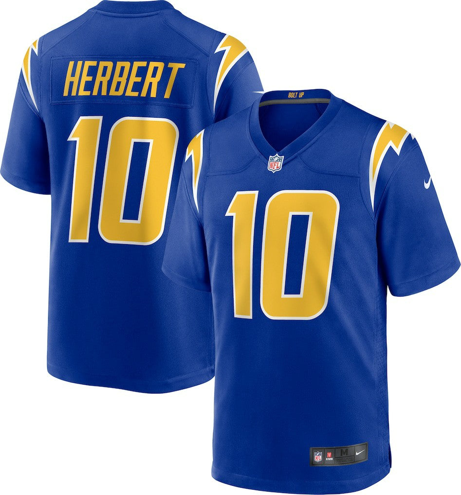 Justin Herbert Los Angeles Chargers Alternate Game Jersey - Royal - Nike