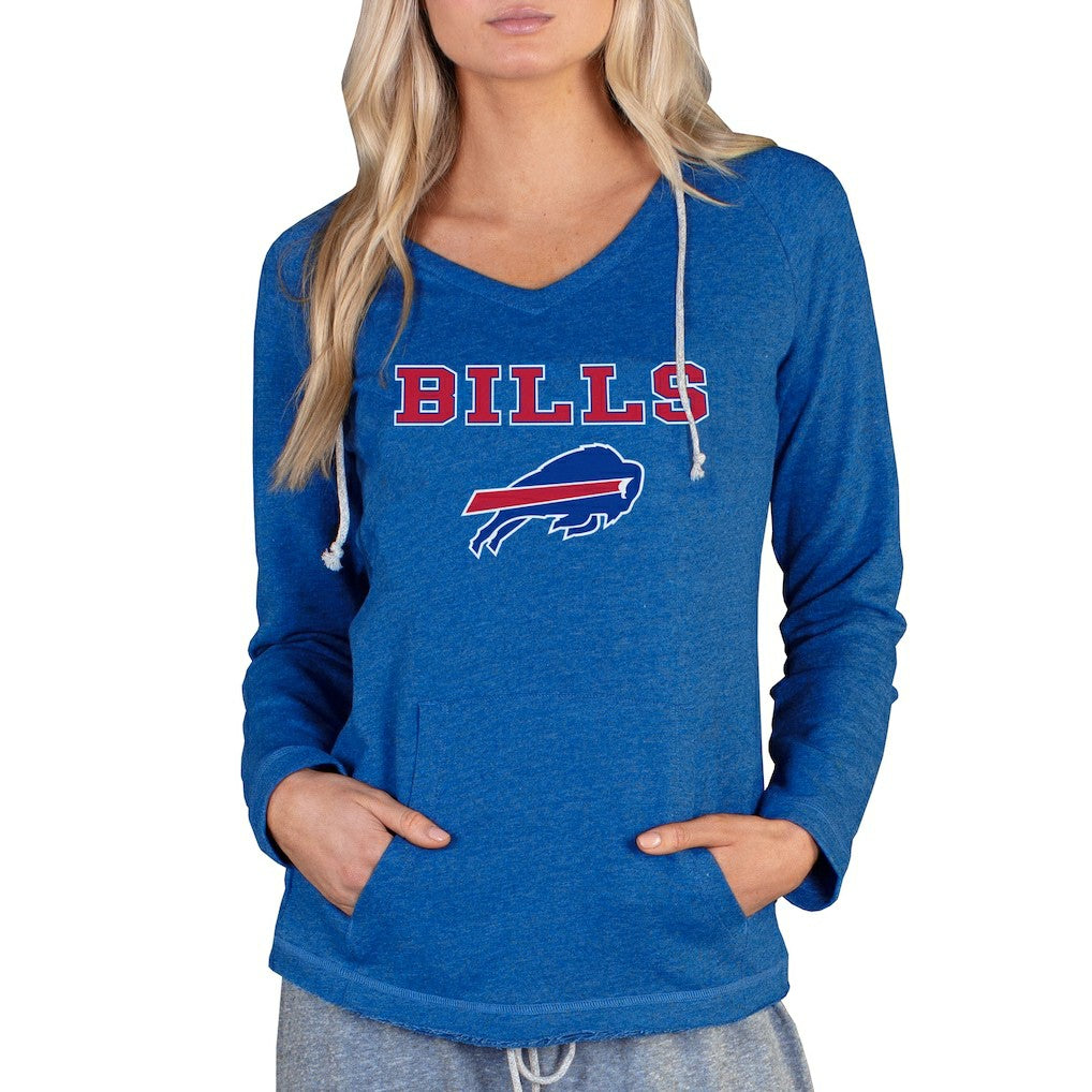 Buffalo Bills Concepts Sport Women's Mainstream Tri-Blend Raglan Hoodie V-Neck Top - Royal - NFL