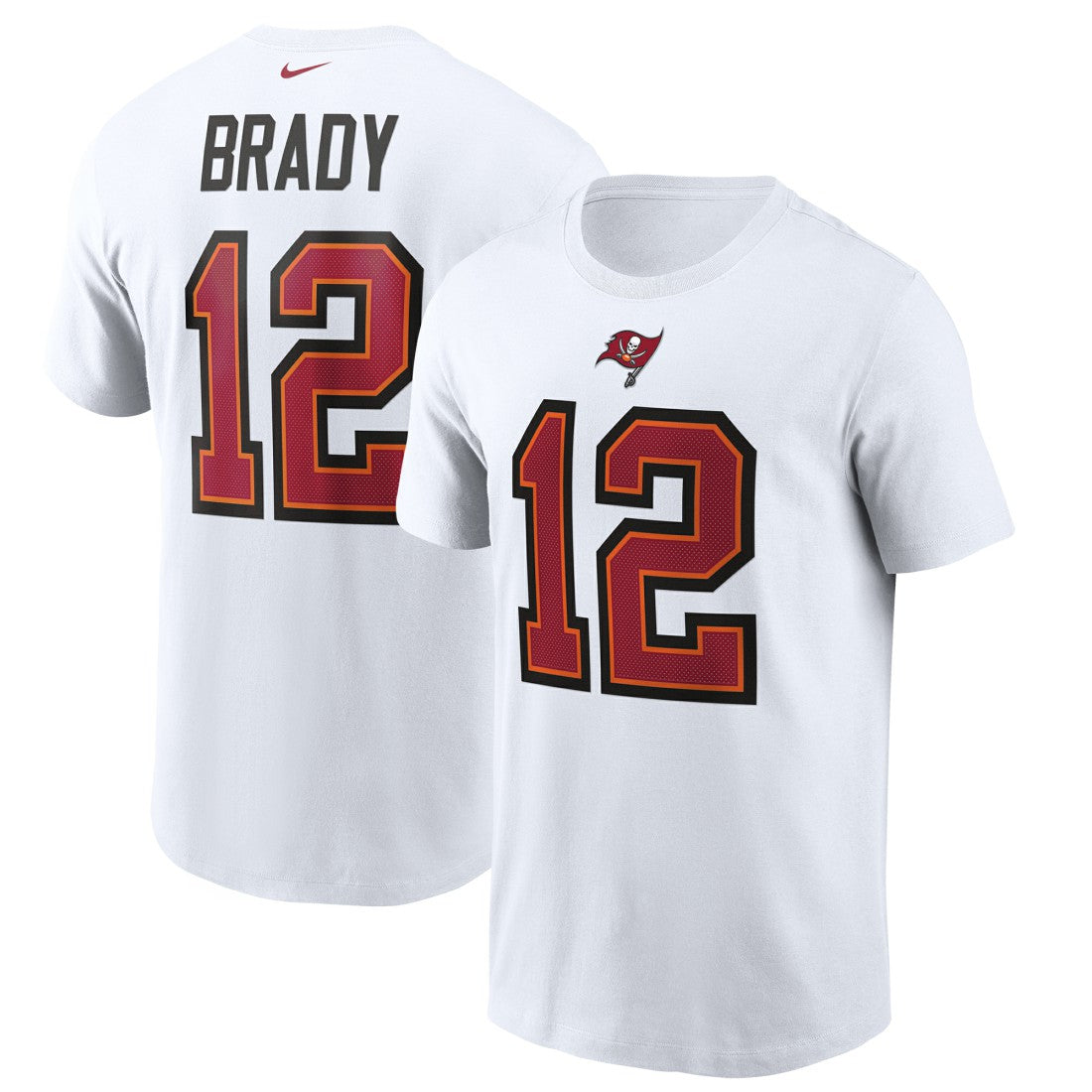 Tom Brady Tampa Bay Buccaneers Name & Number T-Shirt - White - Nike