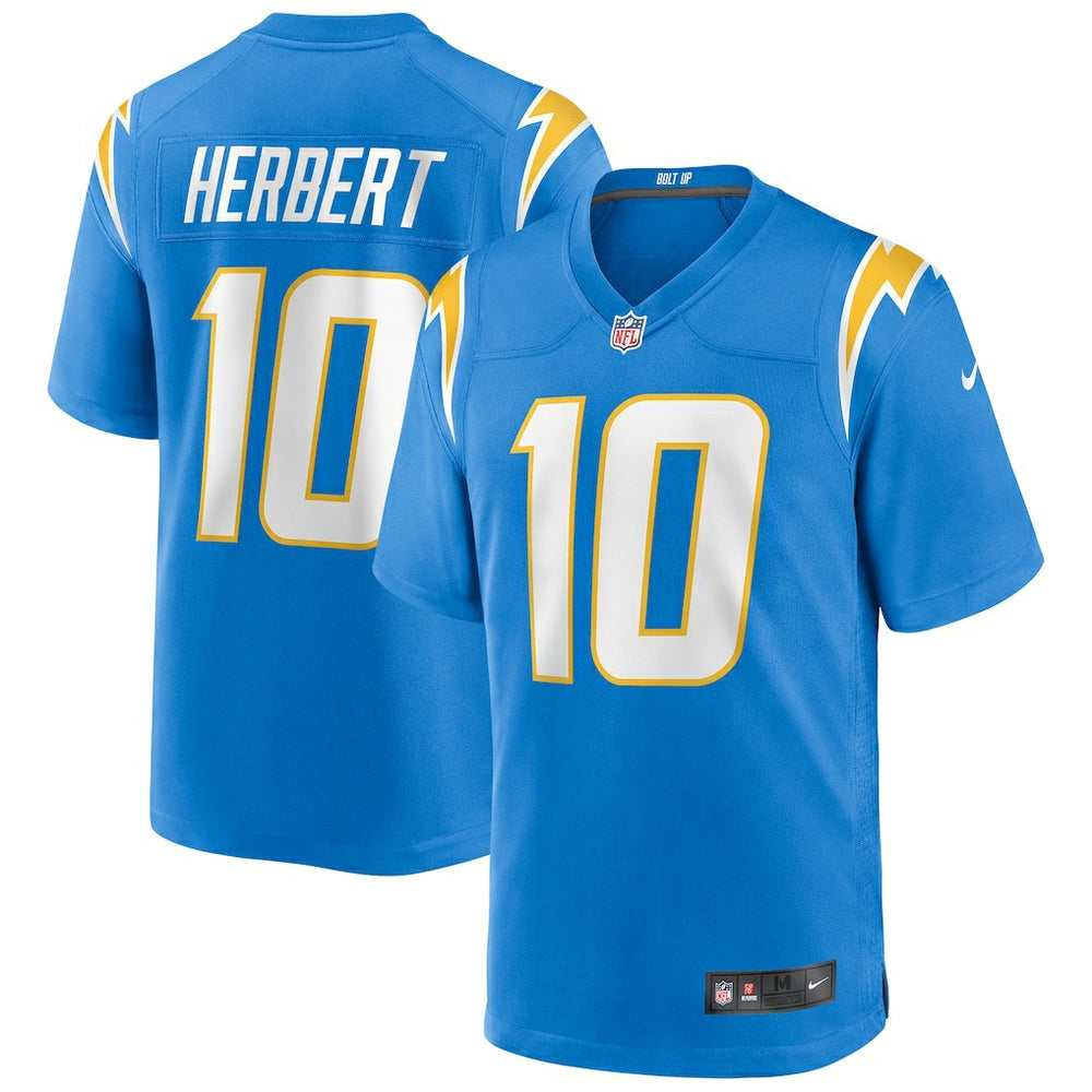 Justin Herbert Los Angeles Chargers Player Game Jersey - Powder Blue - Nike