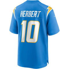 Justin Herbert Los Angeles Chargers Player Game Jersey - Powder Blue - Nike