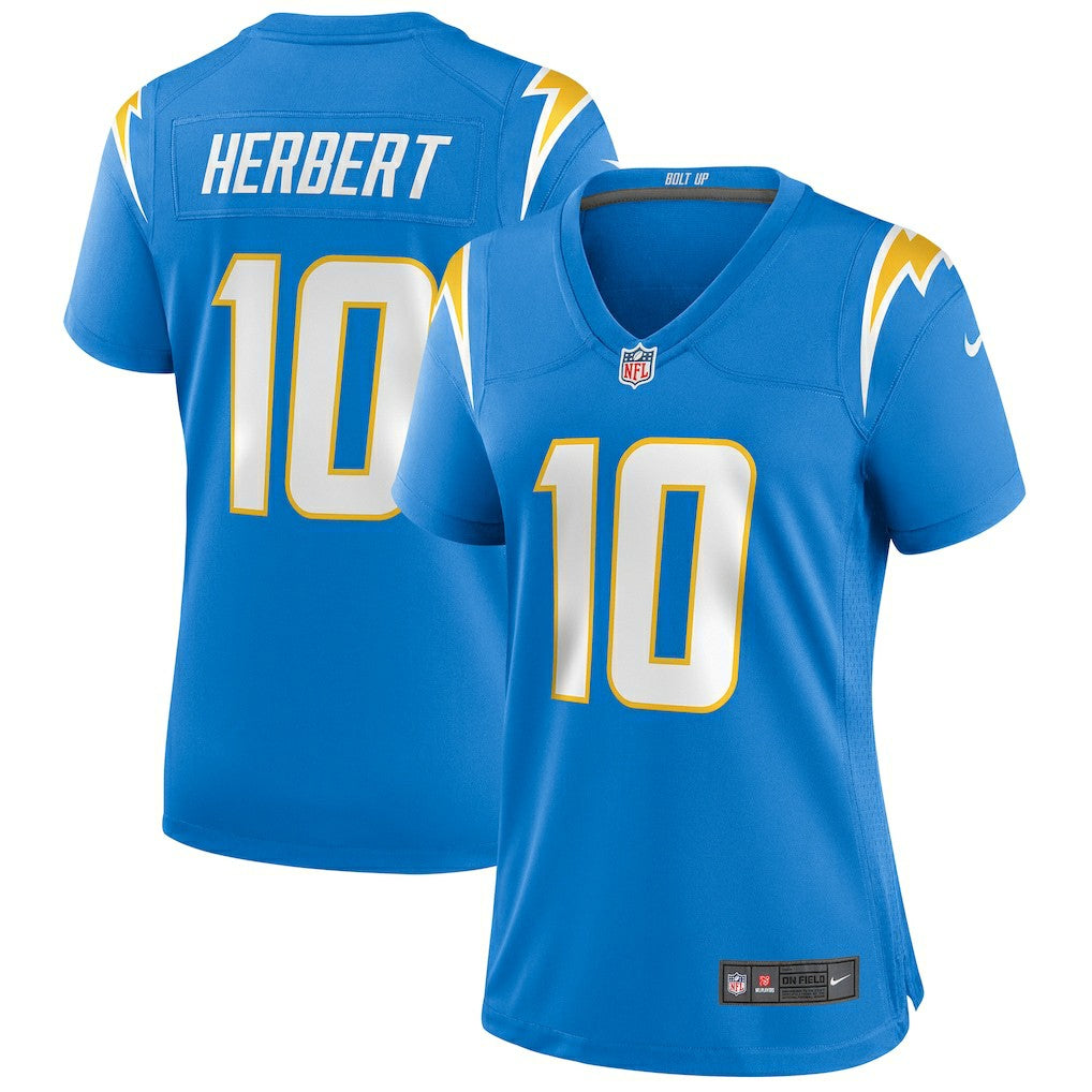 Justin Herbert Los Angeles Chargers Women's Player Game Jersey - Powder Blue - Nike