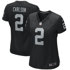 Daniel Carlson Las Vegas Raiders Women's Player Game Jersey - Black - Nike