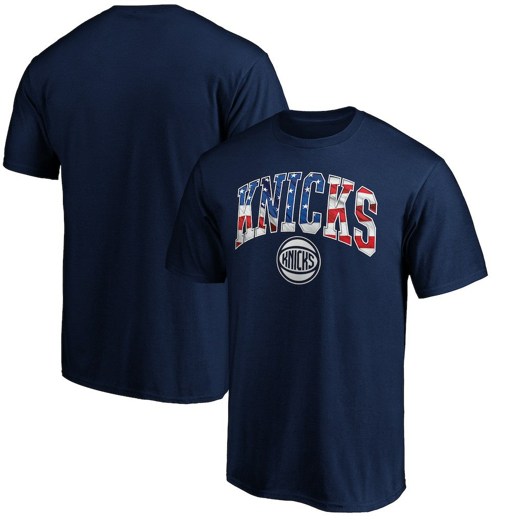 New York Knicks Banner Wave T-Shirt Navy