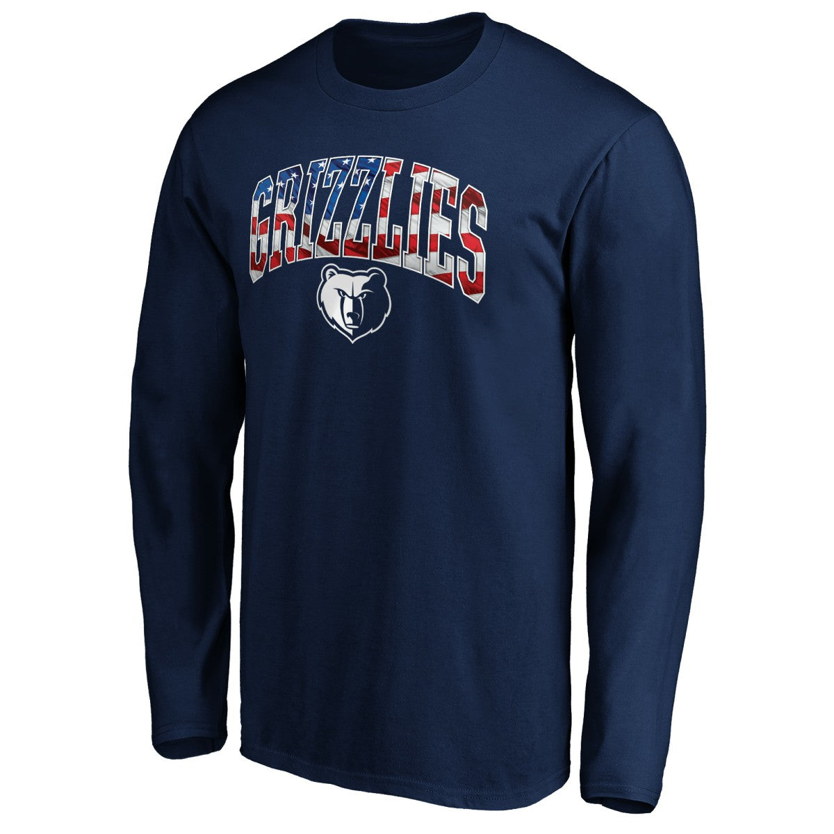 Memphis Grizzlies Banner Wave Long Sleeve T-Shirt Navy