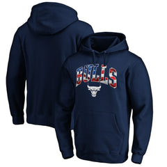 Chicago Bulls Banner Wave Pullover Hoodie Navy