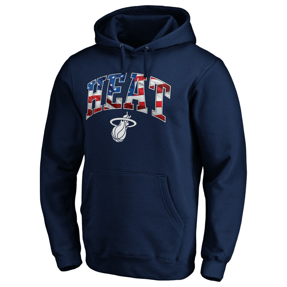 Miami Heat Banner Wave Pullover Hoodie Navy