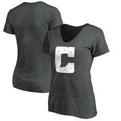 Indianapolis Colts Women's Secondary Logo V-Neck T-Shirt - Heather Gray - NFL