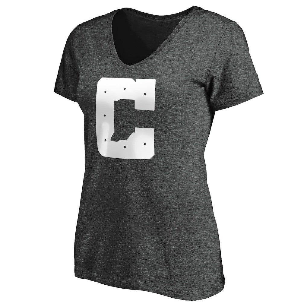 Indianapolis Colts Women's Secondary Logo V-Neck T-Shirt - Heather Gray - NFL