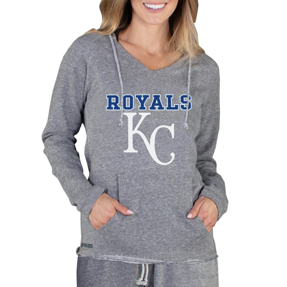 Kansas City Royals Concepts Sport Women's Mainstream Terry Long Sleeve Hoodie Top Online