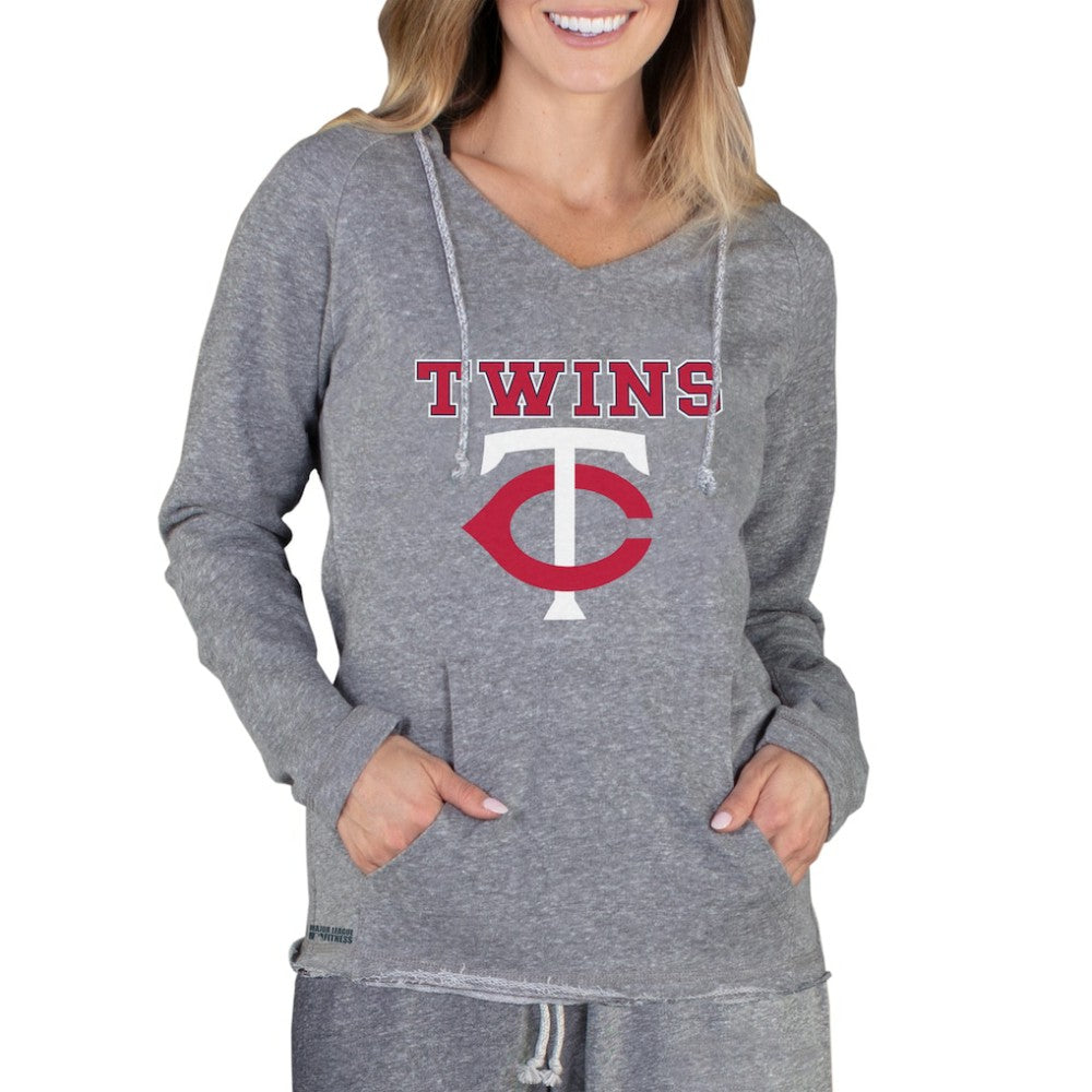 Minnesota Twins Concepts Sport Women's Mainstream Terry Long Sleeve Hoodie Top Outlet