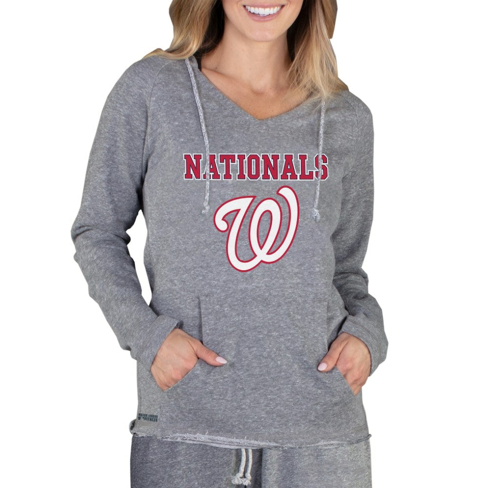 Washington Nationals Concepts Sport Women's Mainstream Terry Long Sleeve Hoodie Top for sale