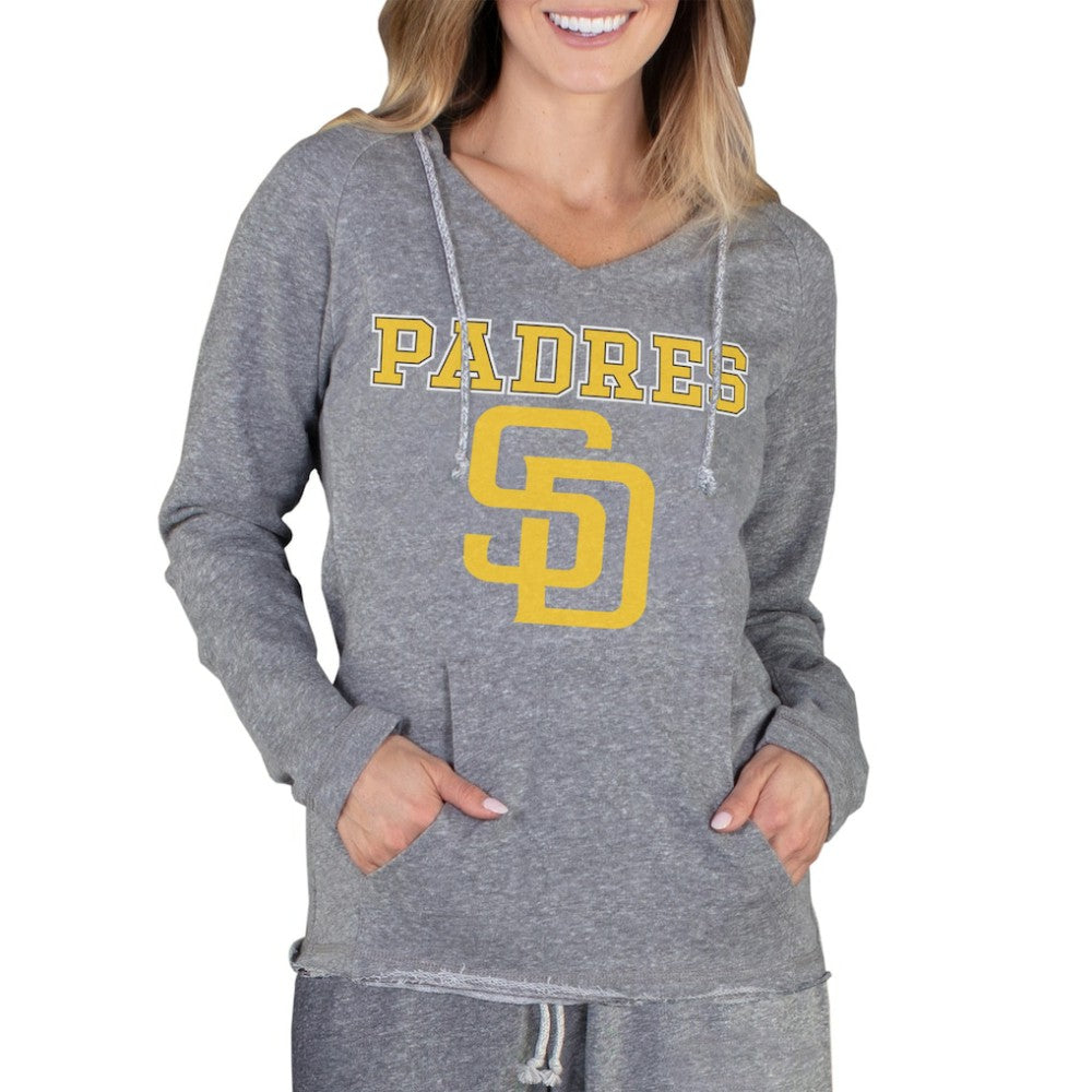 San Diego Padres Concepts Sport Women's Mainstream Terry Long Sleeve Hoodie Top Discount