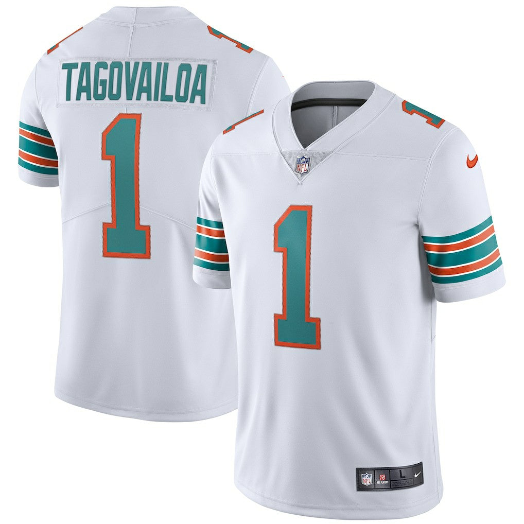Tua Tagovailoa Miami Dolphins 2nd Alternate Vapor Limited Jersey - White - Nike
