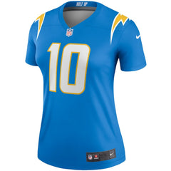Justin Herbert Los Angeles Chargers Women's Legend Player Performance Top - Powder Blue - Nike