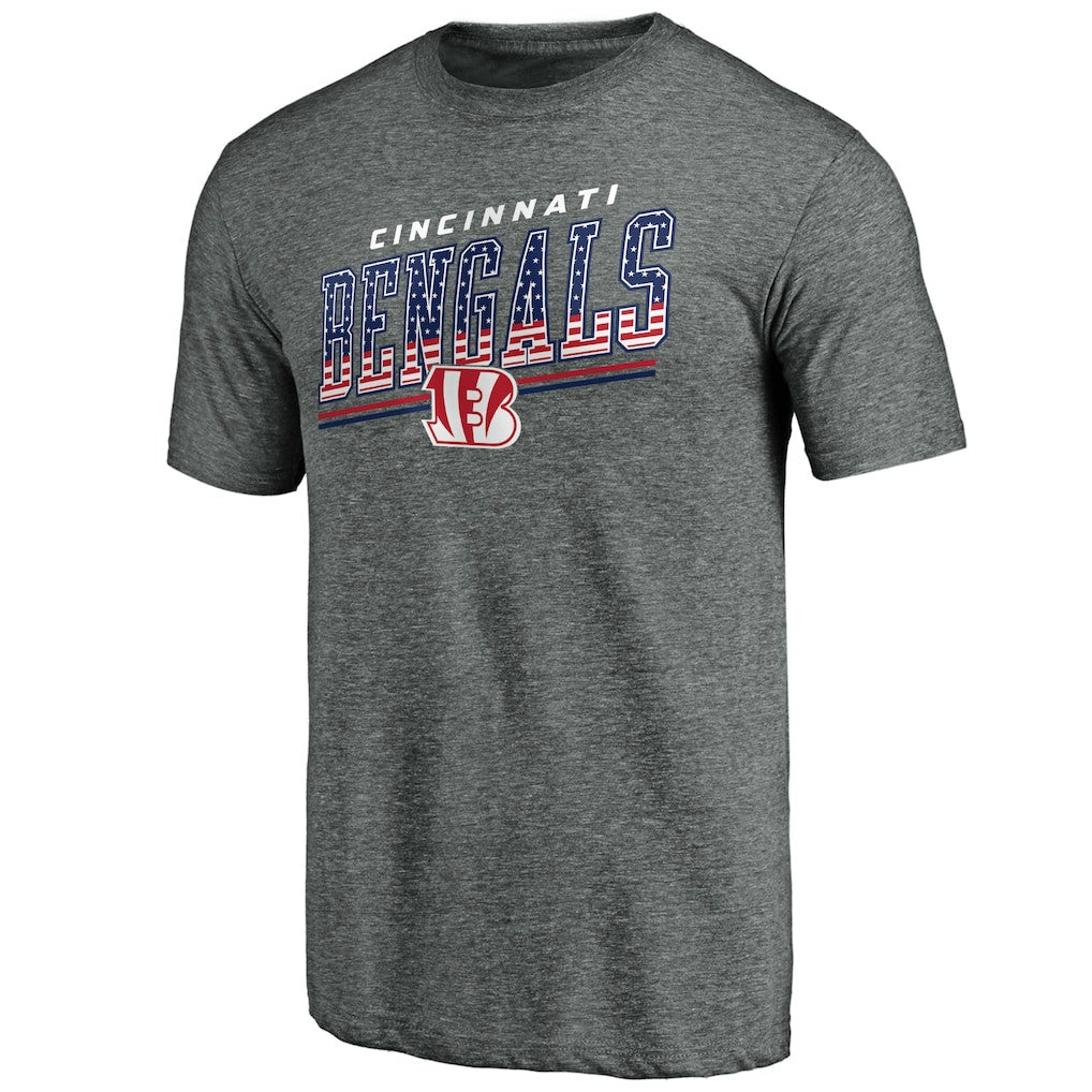 Cincinnati Bengals Team Freedom Tri-Blend T-Shirt - Gray - NFL
