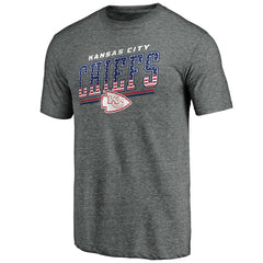 Kansas City Chiefs Team Freedom Tri-Blend T-Shirt - Gray - NFL
